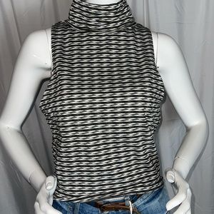 Free People Cropped Tank Top - Mock Neck - LARGE